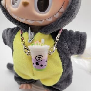 Green And Purple Boba Tea Accessory. acessory Only No Doll.